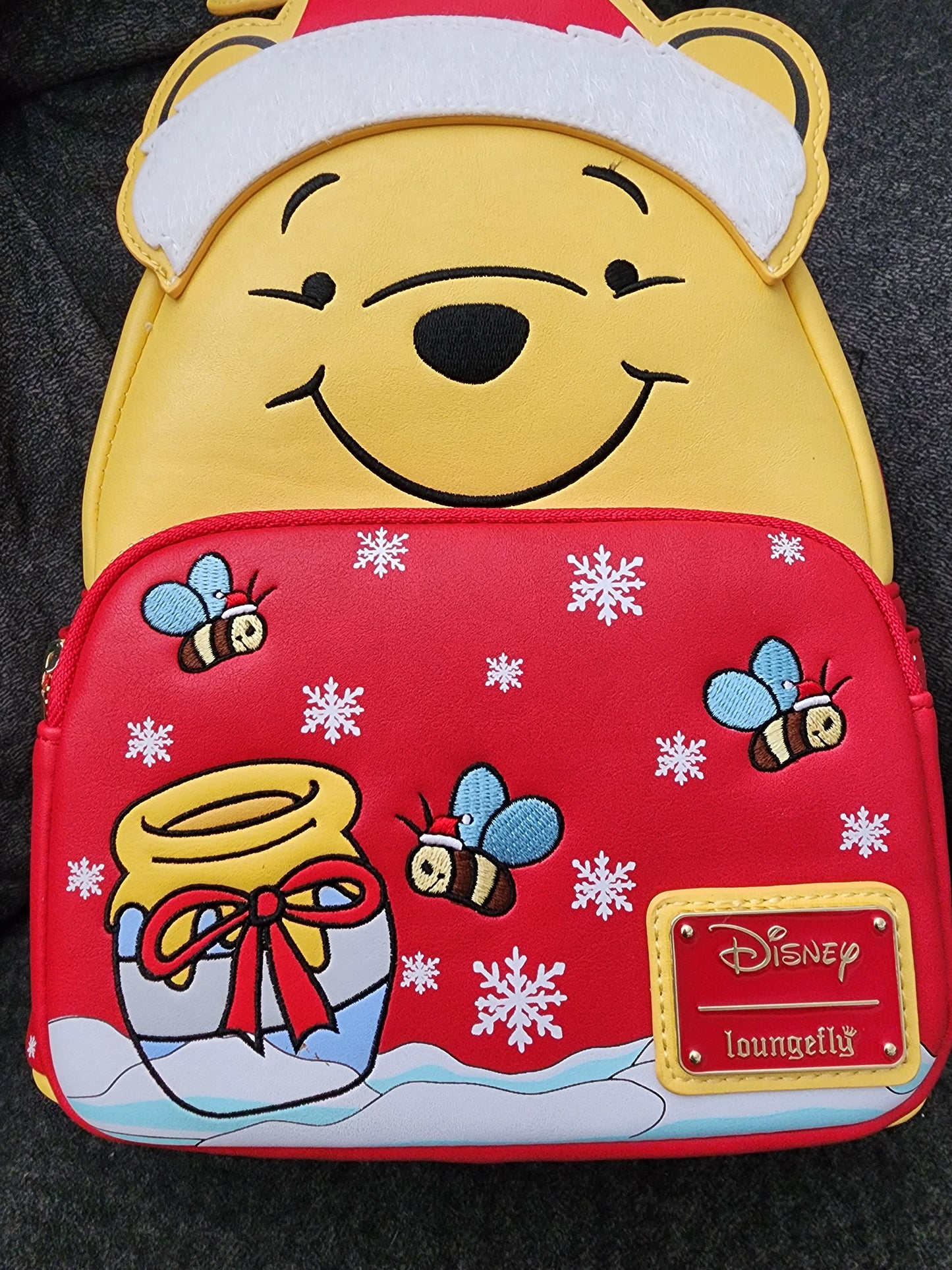 Loungefly Disney Winnie the Pooh Santa Holiday Backpack