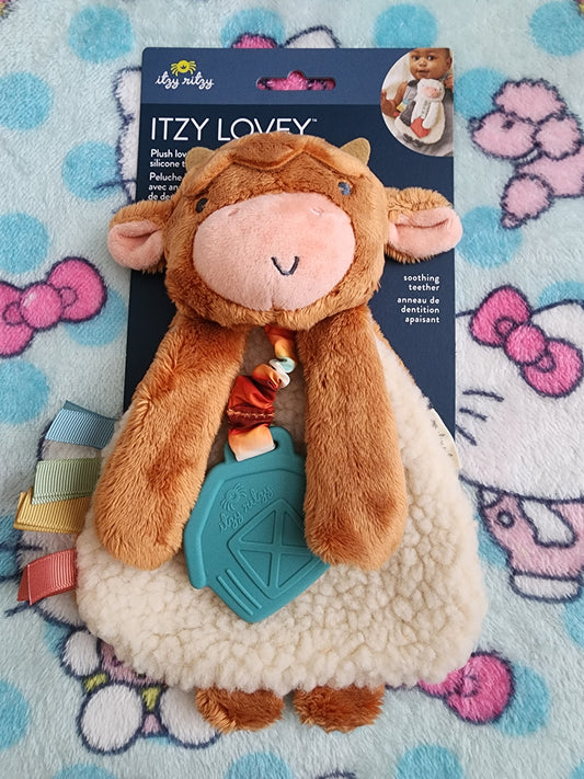 Itzy Ritzy Wyatt the Highland Cow Lovey Baby Toy