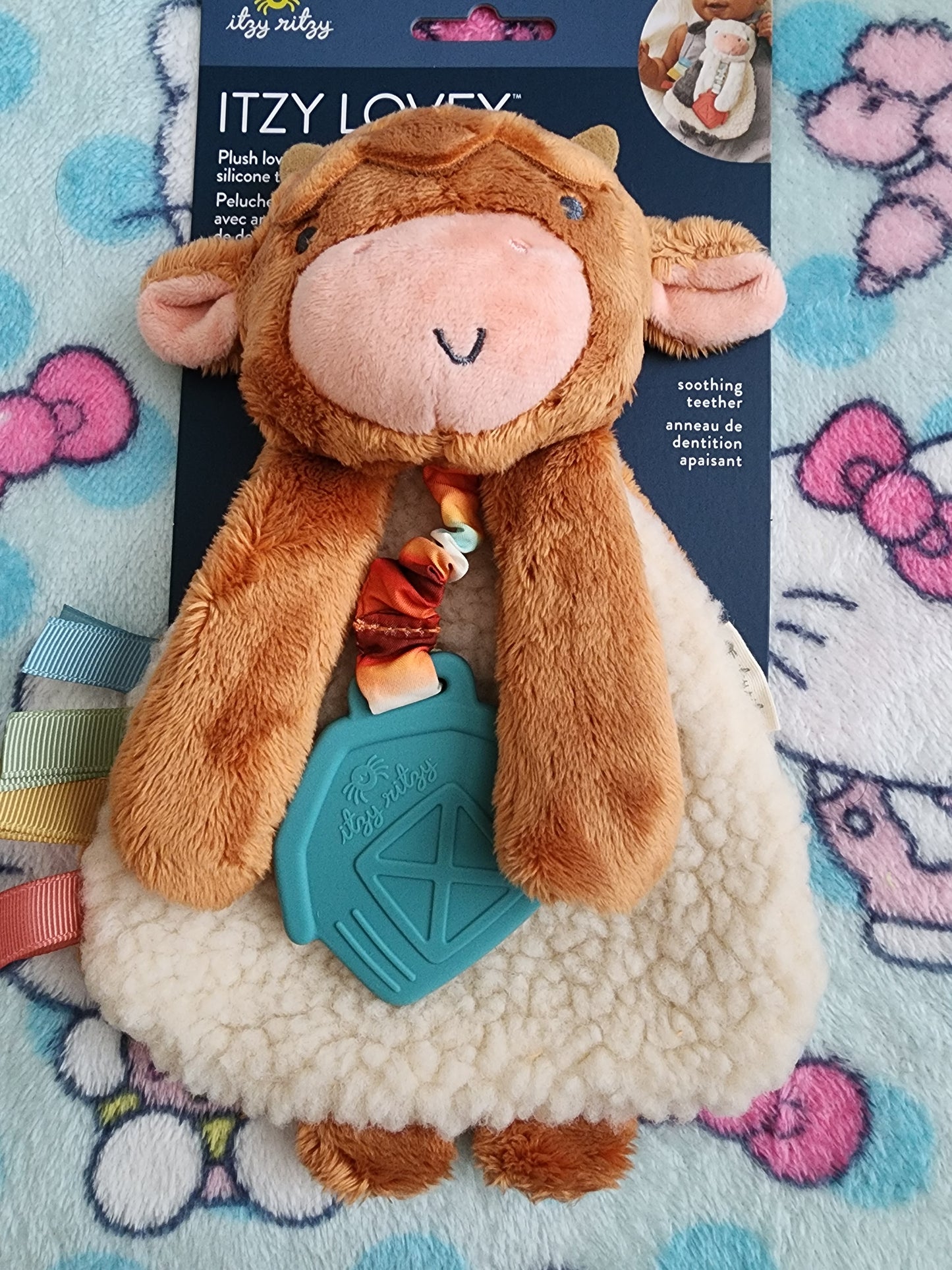 Itzy Ritzy Wyatt the Highland Cow Lovey Baby Toy