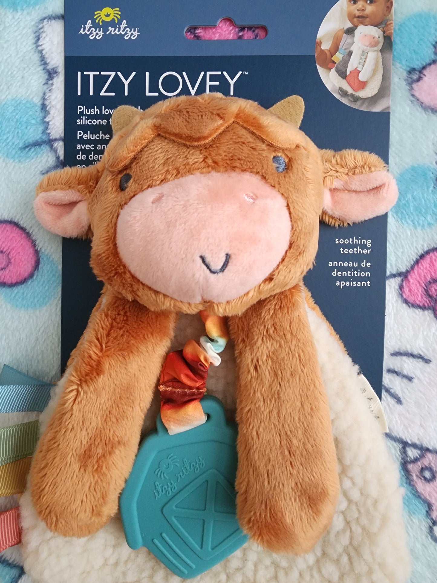 Itzy Ritzy Wyatt the Highland Cow Lovey Baby Toy