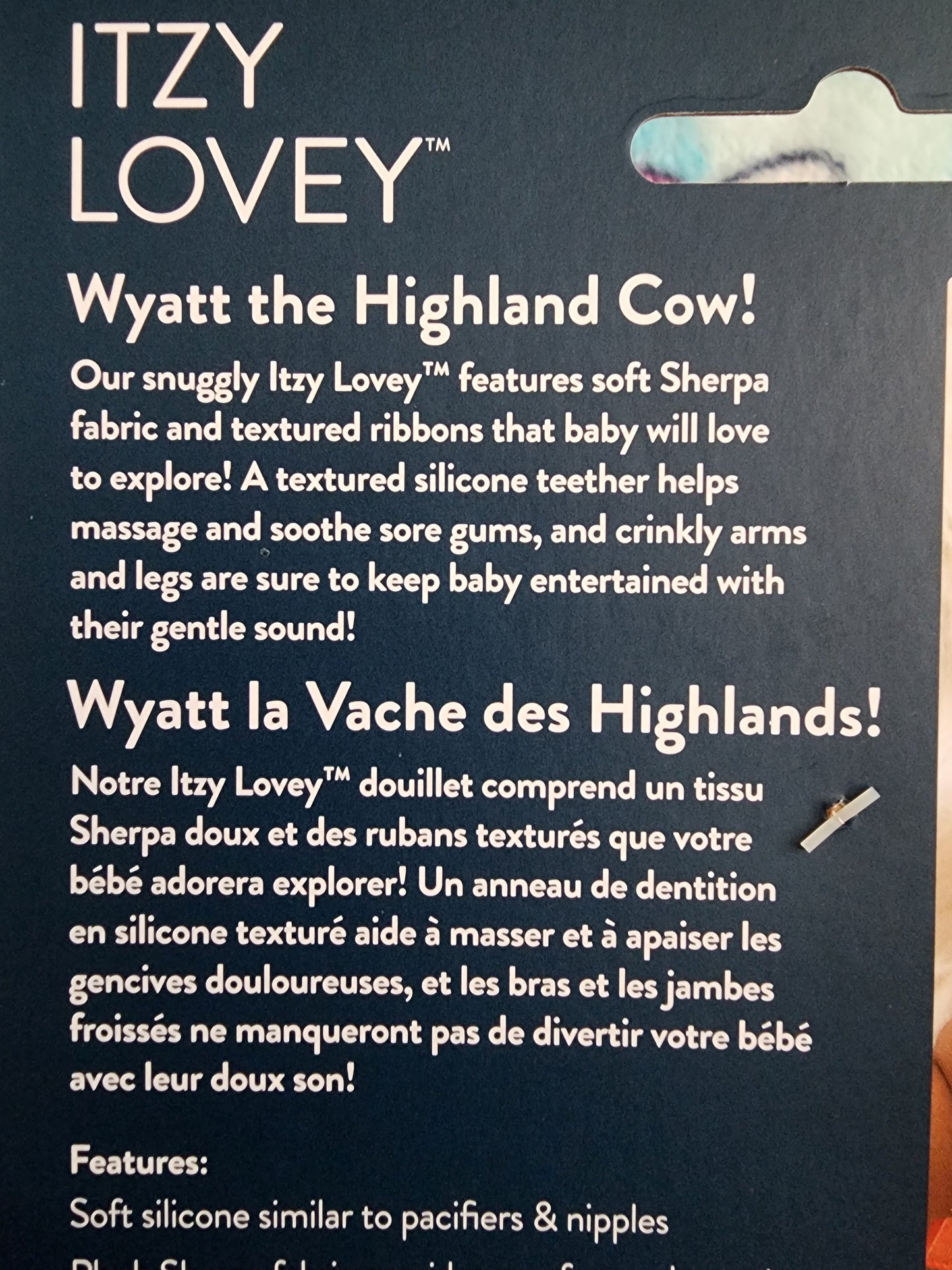 Itzy Ritzy Wyatt the Highland Cow Lovey Baby Toy