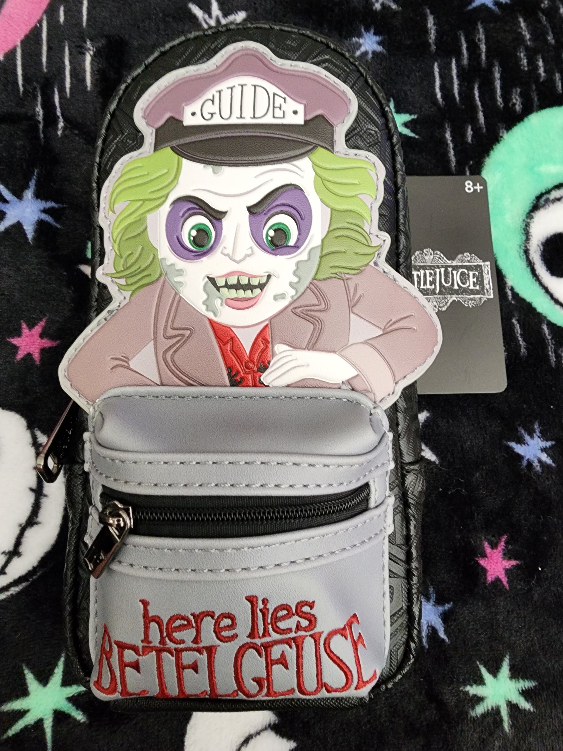 beetlejuice mini backpack loungefly Loungefly Beetlejuice Mini-Backpack Pencil Case Bag – Gwen's Mermaid Cove