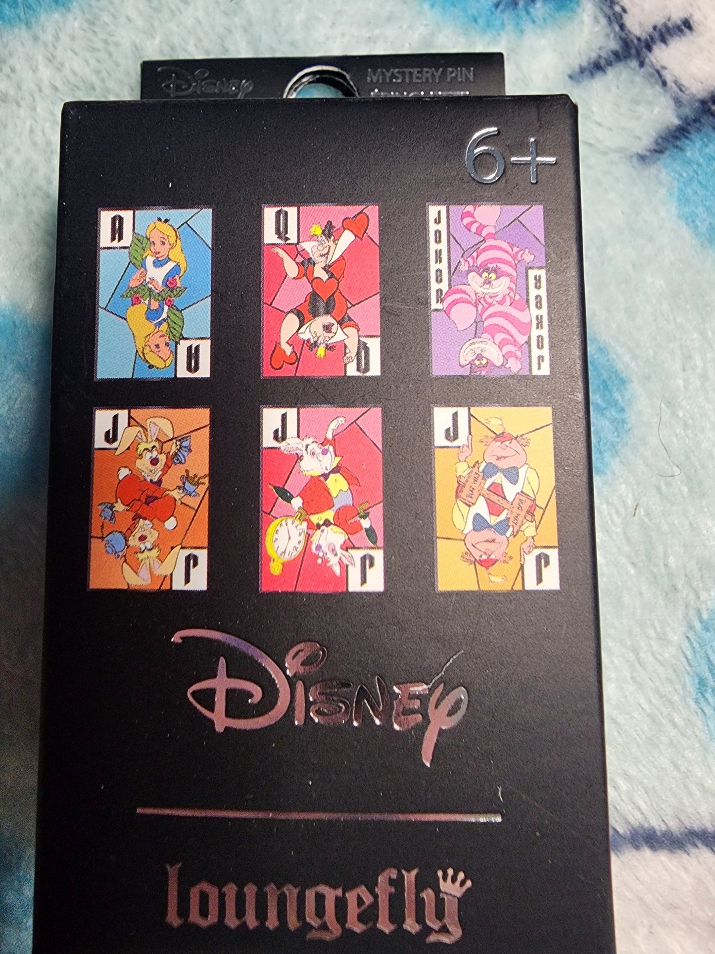 Loungefly Disney Alice in Wonderland Stain Glass Card Mystery Pins