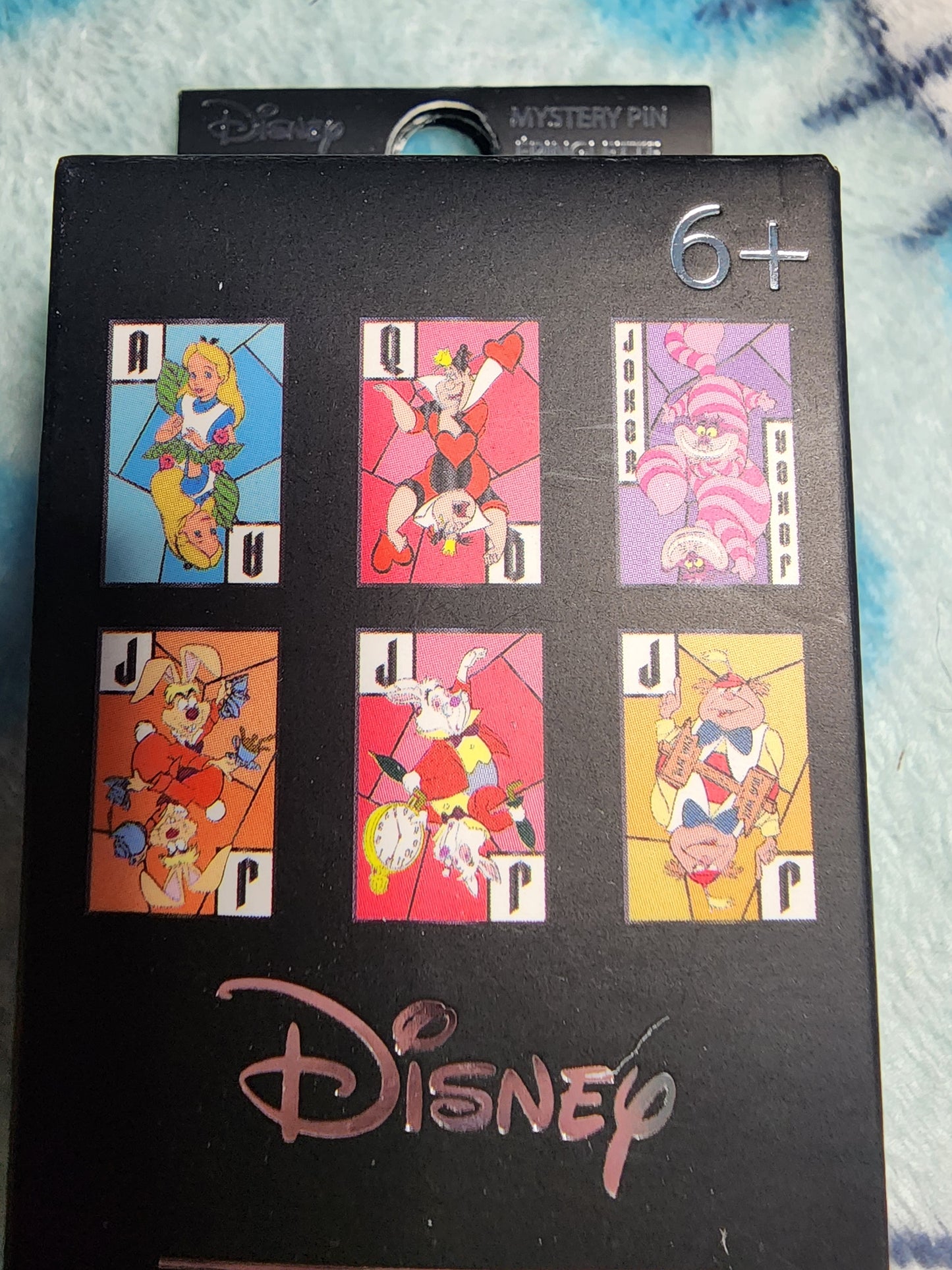 Loungefly Disney Alice in Wonderland Stain Glass Card Mystery Pins