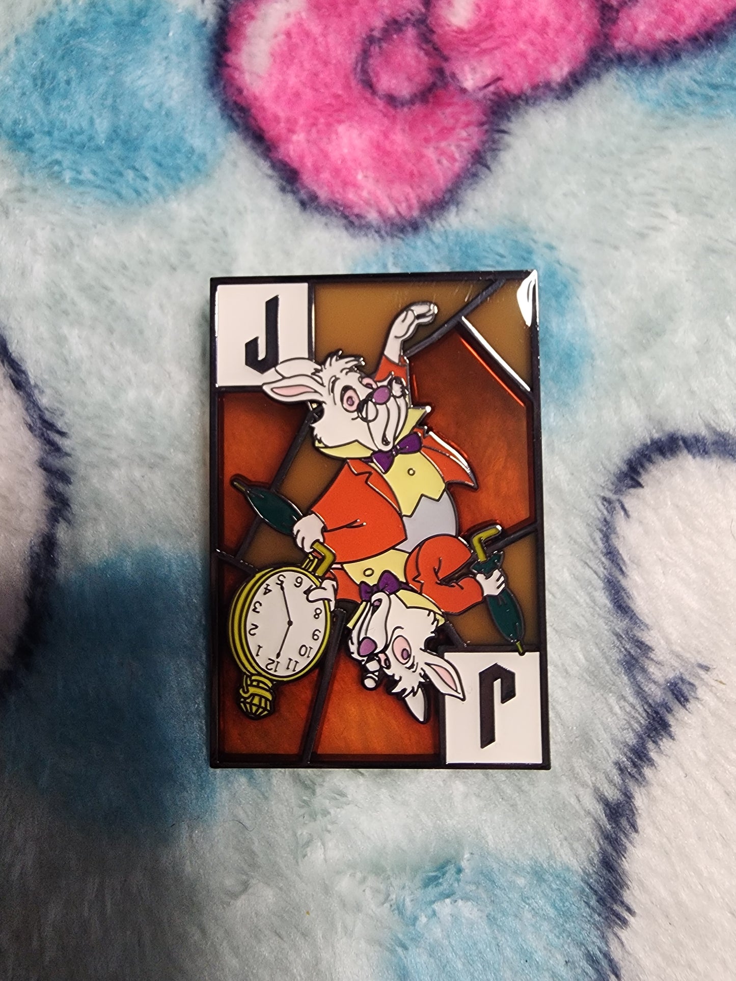 Loungefly Disney Alice in Wonderland Stain Glass Card Mystery Pins
