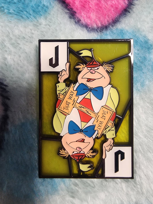 Loungefly Disney Alice in Wonderland Stain Glass Card Mystery Pins