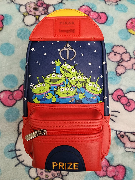 Loungefly Disney Pixar Toy Story Green Alien Claw Machine Pencil Case