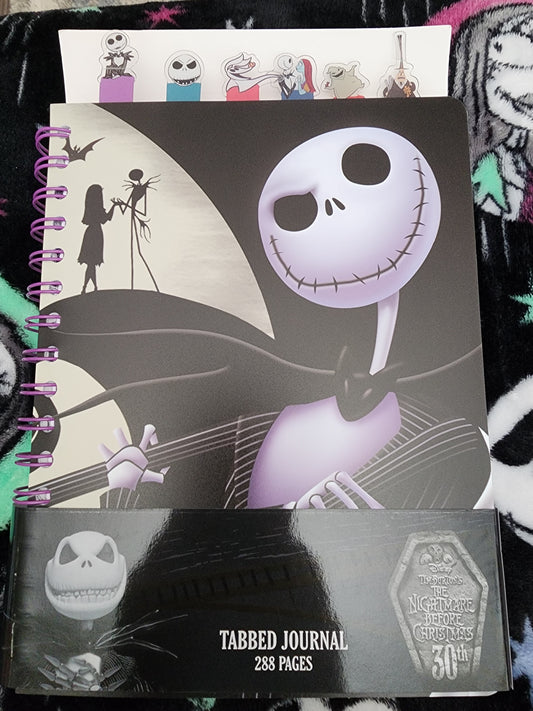 Disney Nightmare Before Christmas Tabbed Notebook