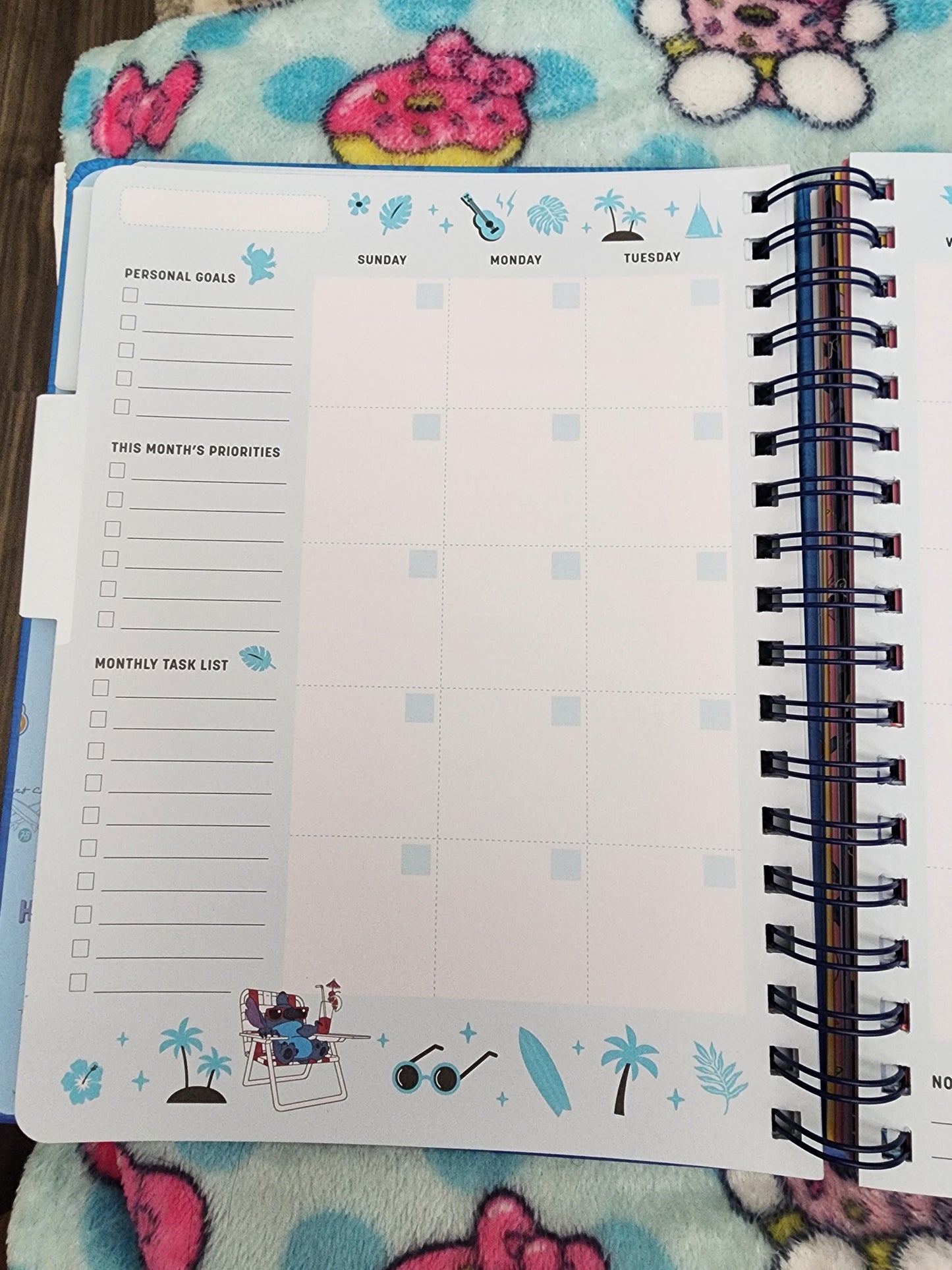 Disney Stitch 12 Month Planner