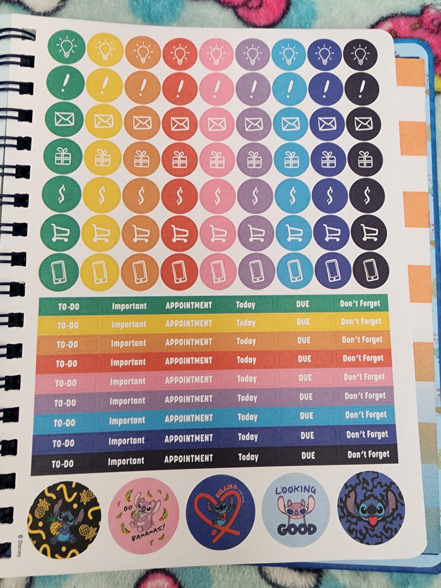 Disney Stitch 12 Month Planner