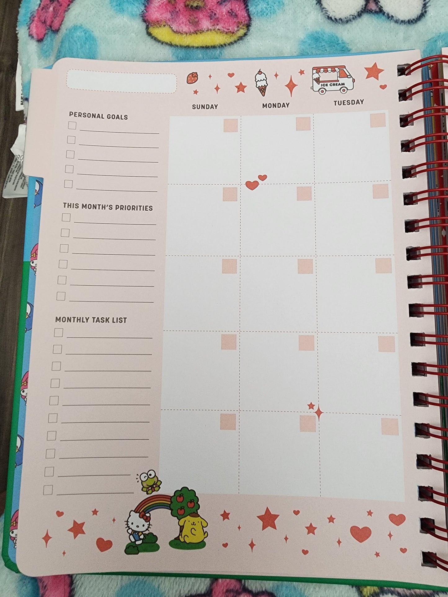 Hello Kitty and Friends 12 Month Planner