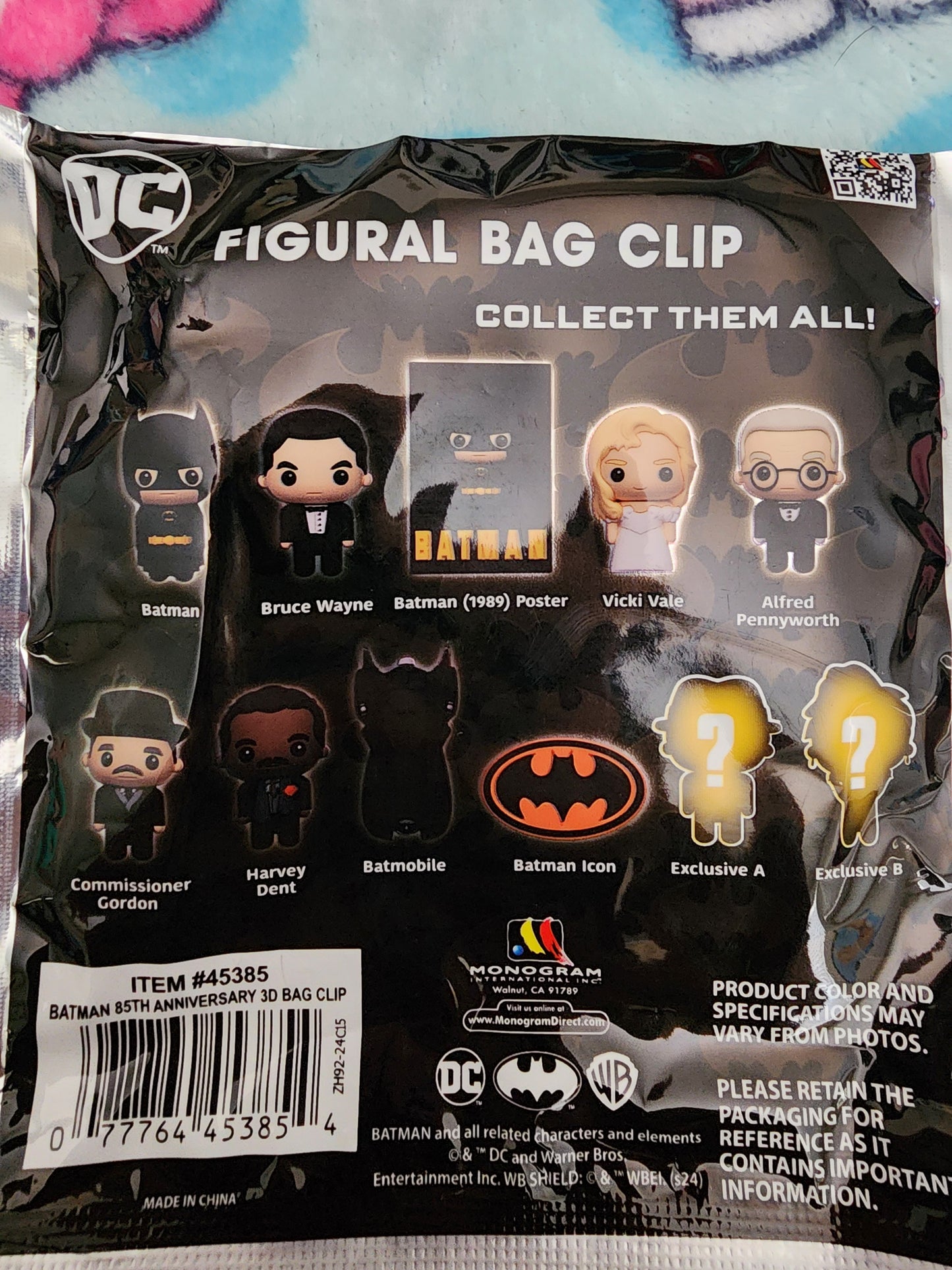 Batman 85th Anniversary Chaser Mystery Bag Clips