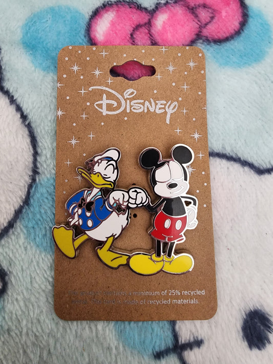 Disney Mickey and Donald Fist Pump Pin