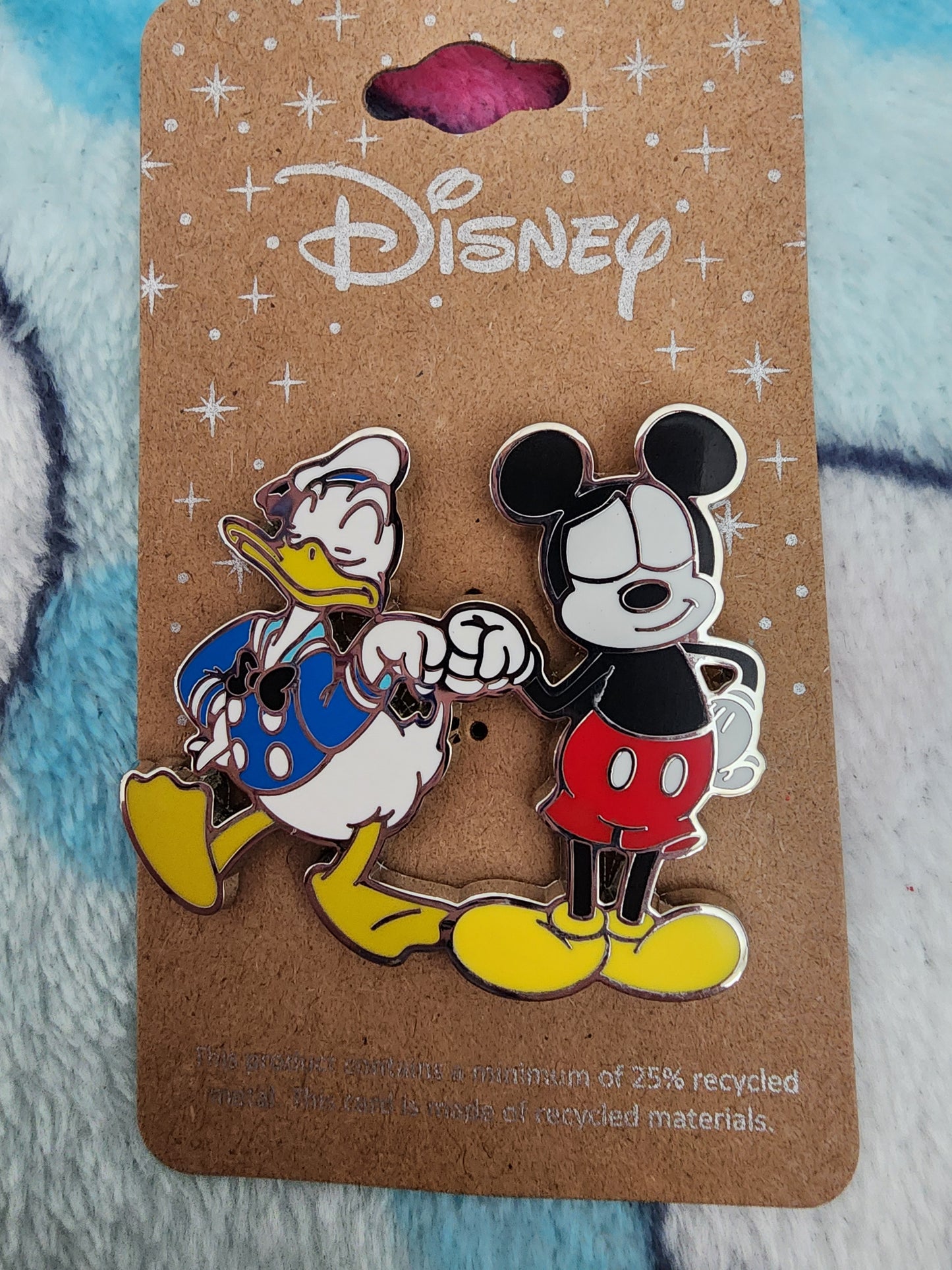 Disney Mickey and Donald Fist Pump Pin