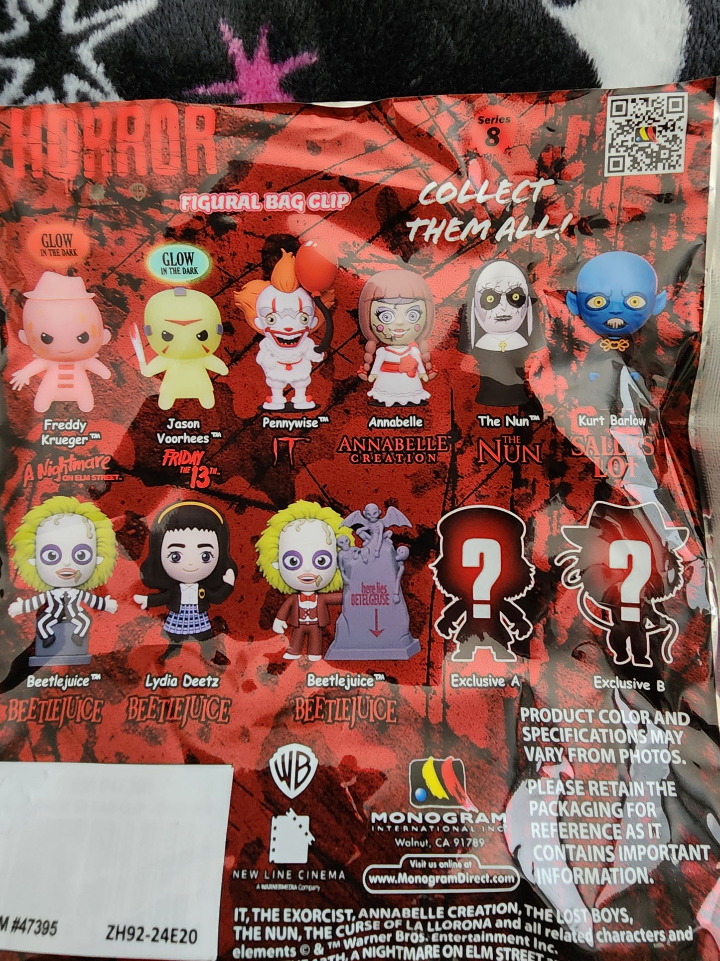 Horror Movie Characters Mystery Bag Clips