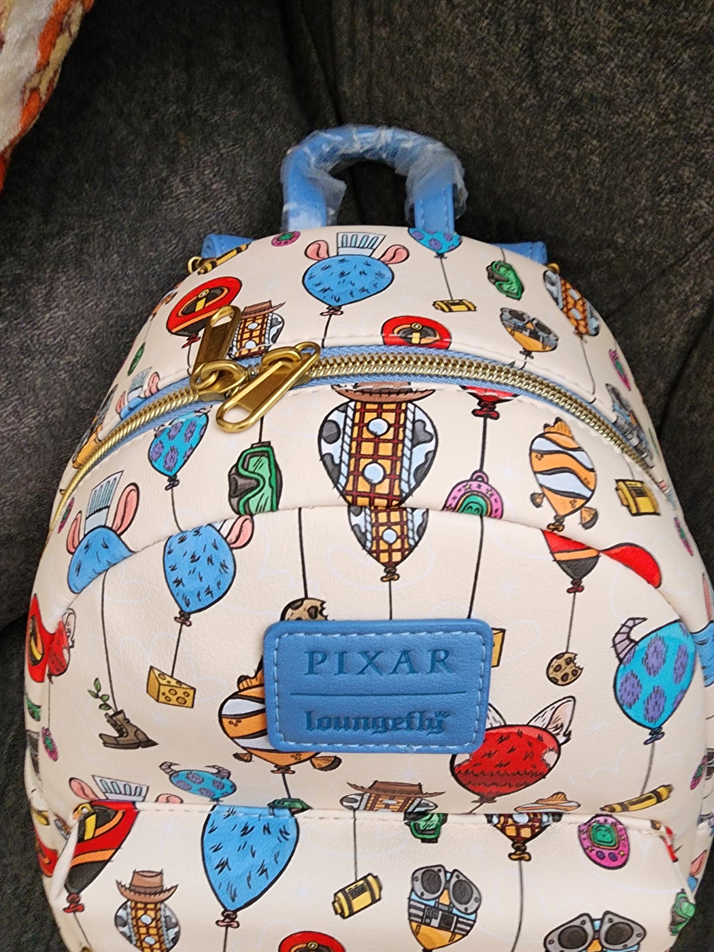 Loungefly Disney Pixar Movie Characters as Balloons Backpack