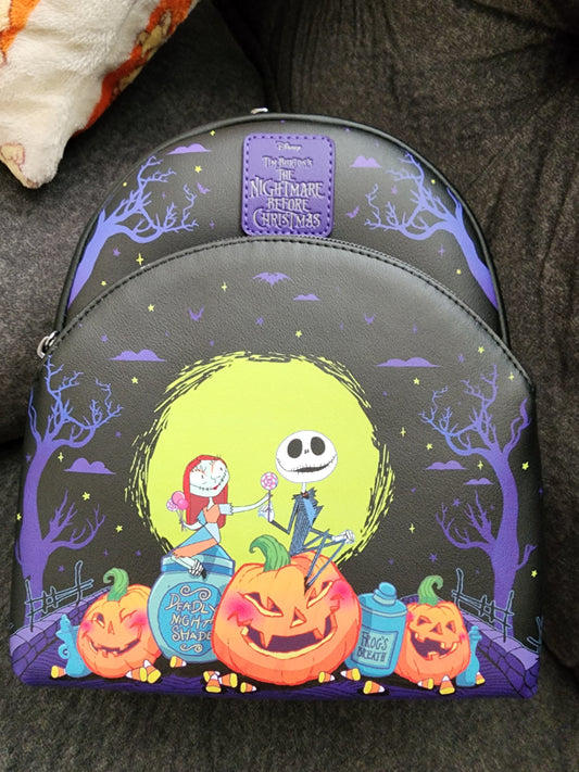 Loungefly Disney Nightmare Before Christmas 30th Anniversary Halloween Backpack