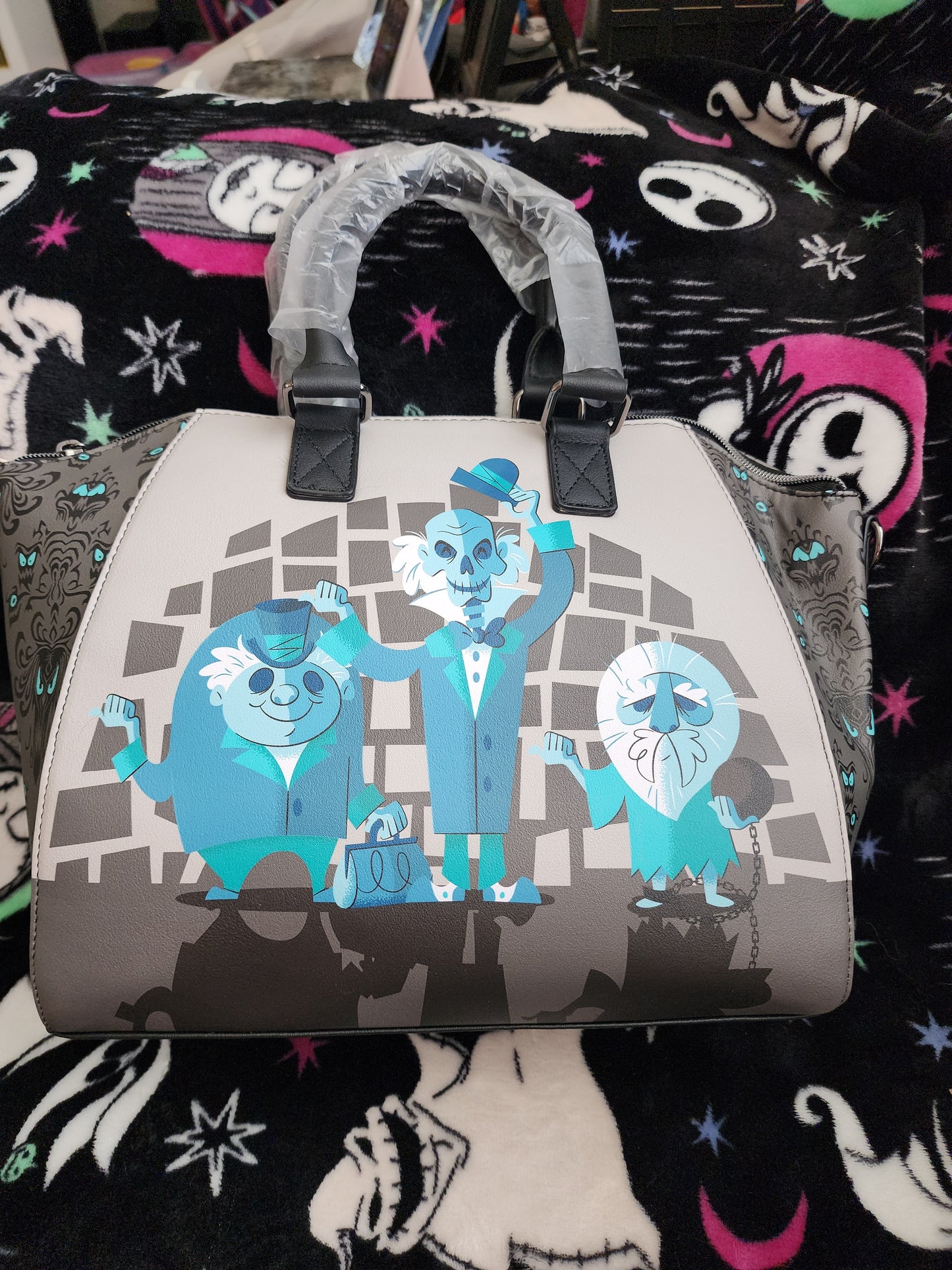 Loungefly Disney Haunted Mansion Hitchiking Ghosts Handbag