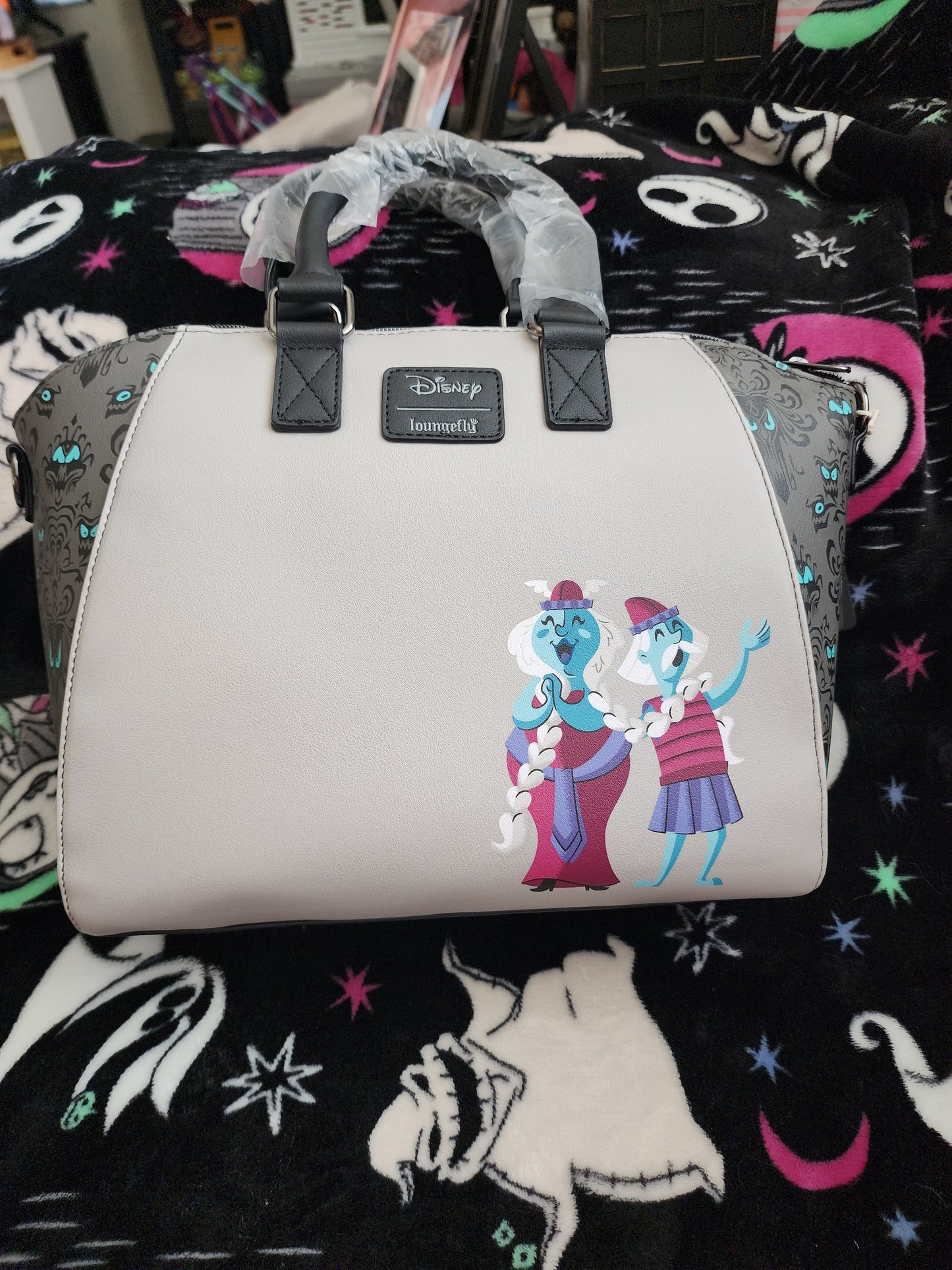 Loungefly Disney Haunted Mansion Hitchiking Ghosts Handbag