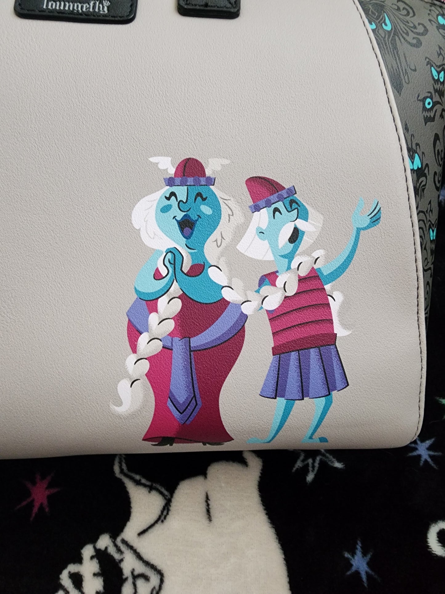 Loungefly Disney Haunted Mansion Hitchiking Ghosts Handbag