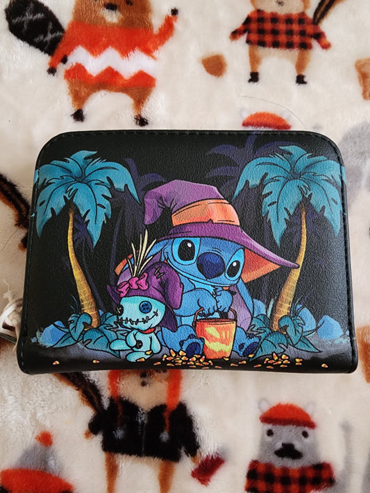 Loungefly Disney Stitch and Scrump Halloween Wallet