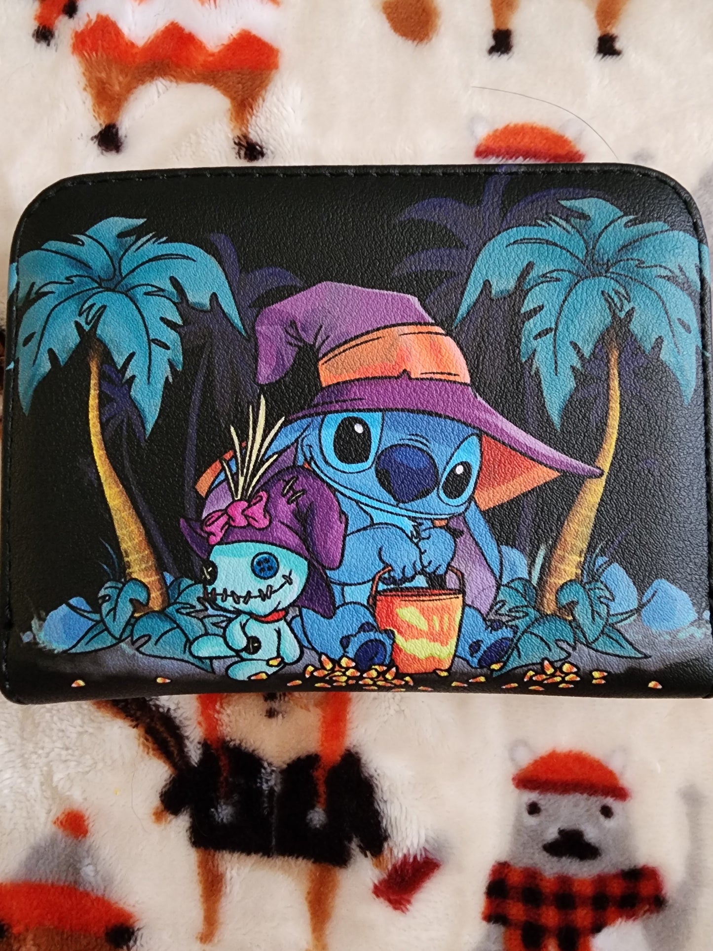 Loungefly Disney Stitch and Scrump Halloween Wallet