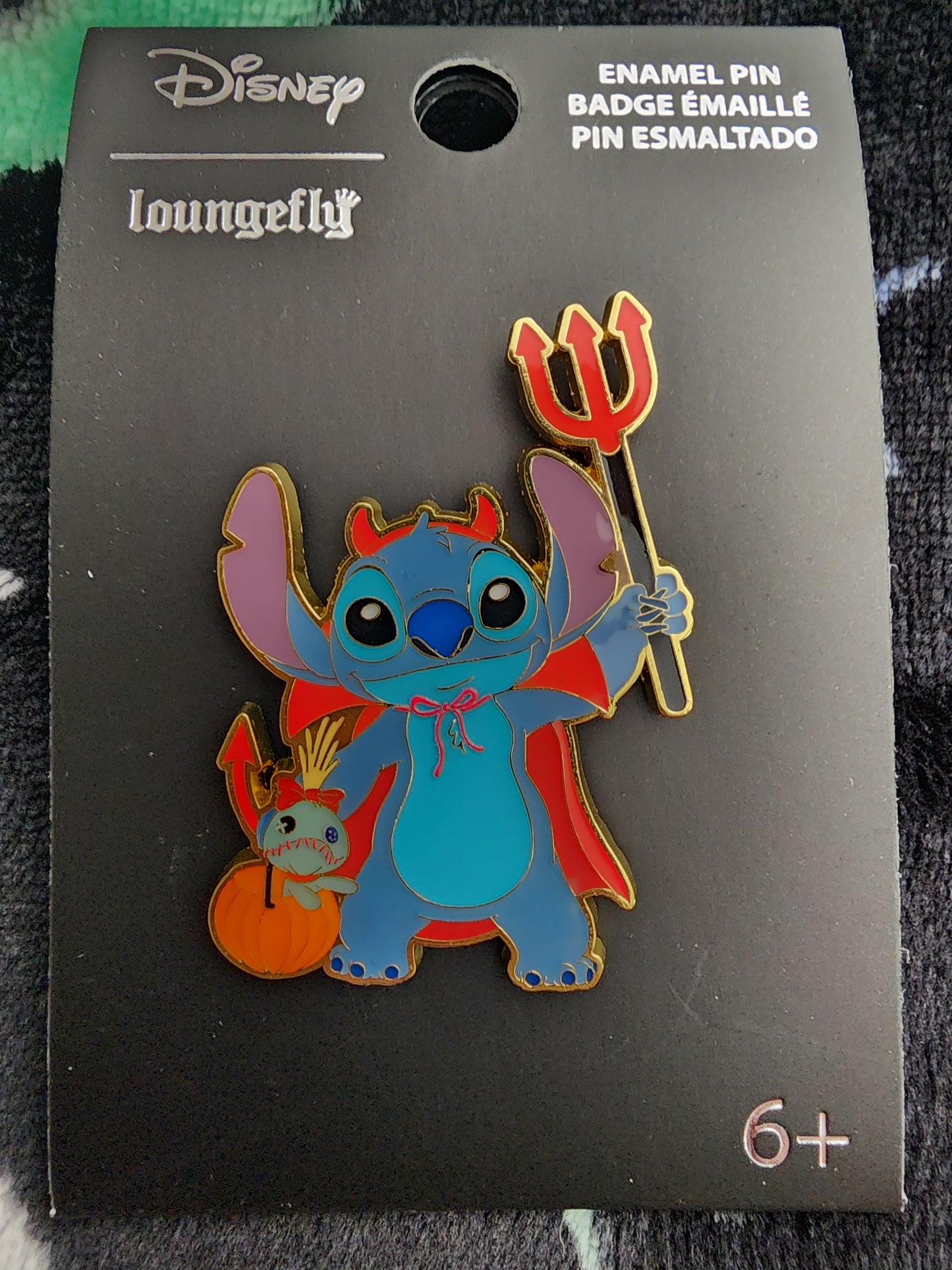 Loungefly Disney Stitch as a Devil Halloween Pin