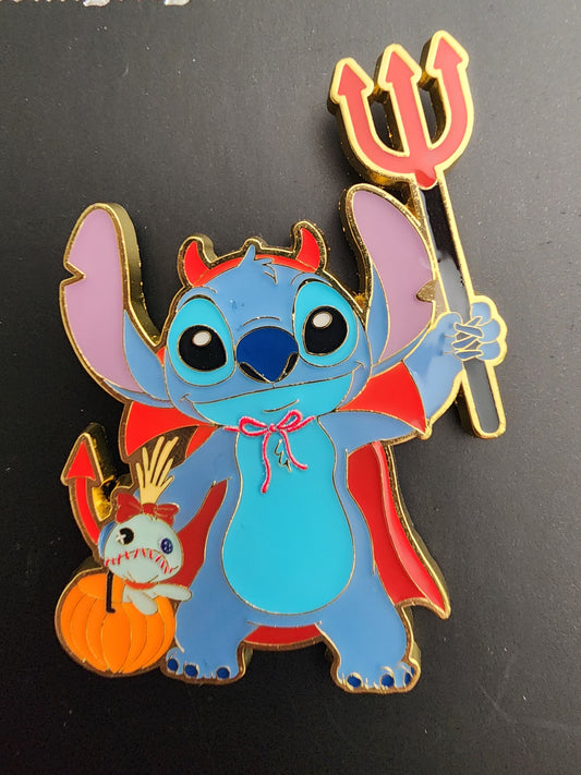 Loungefly Disney Stitch as a Devil Halloween Pin