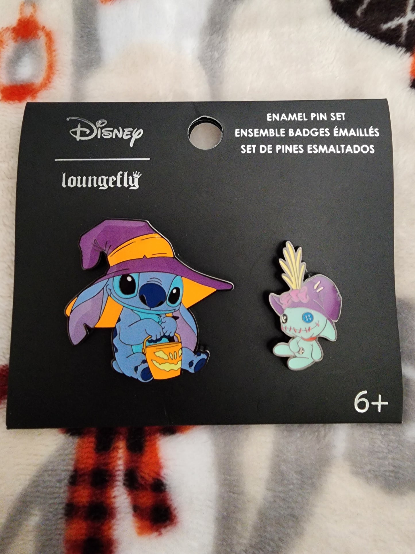 Loungefly Disney Stitch and Scrump Halloween Pins