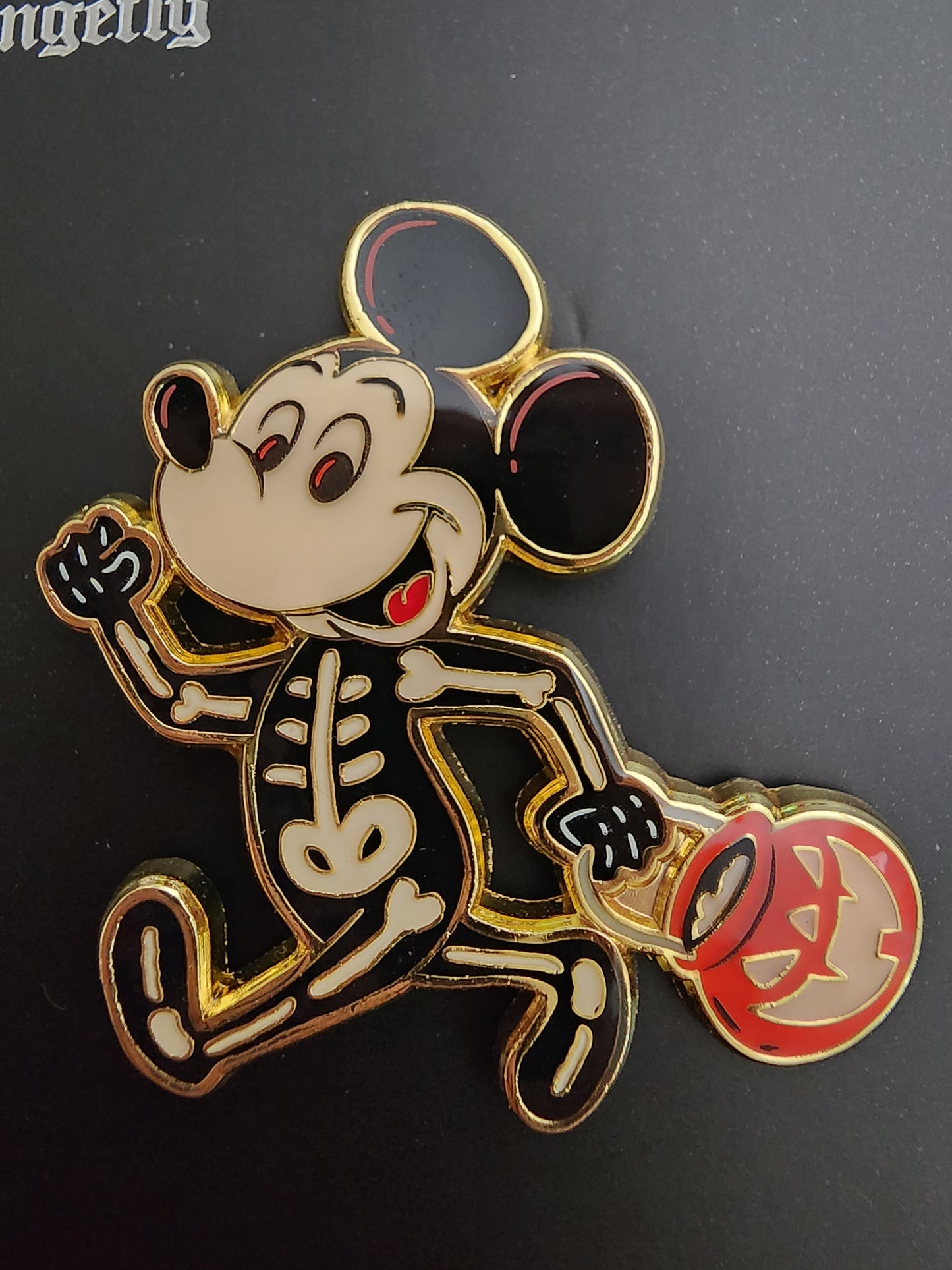 Loungefly Disney Mickey Mouse Skelton Halloween Pin