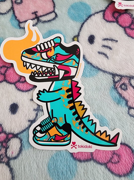 Tokidoki Teal King Kix Sticker