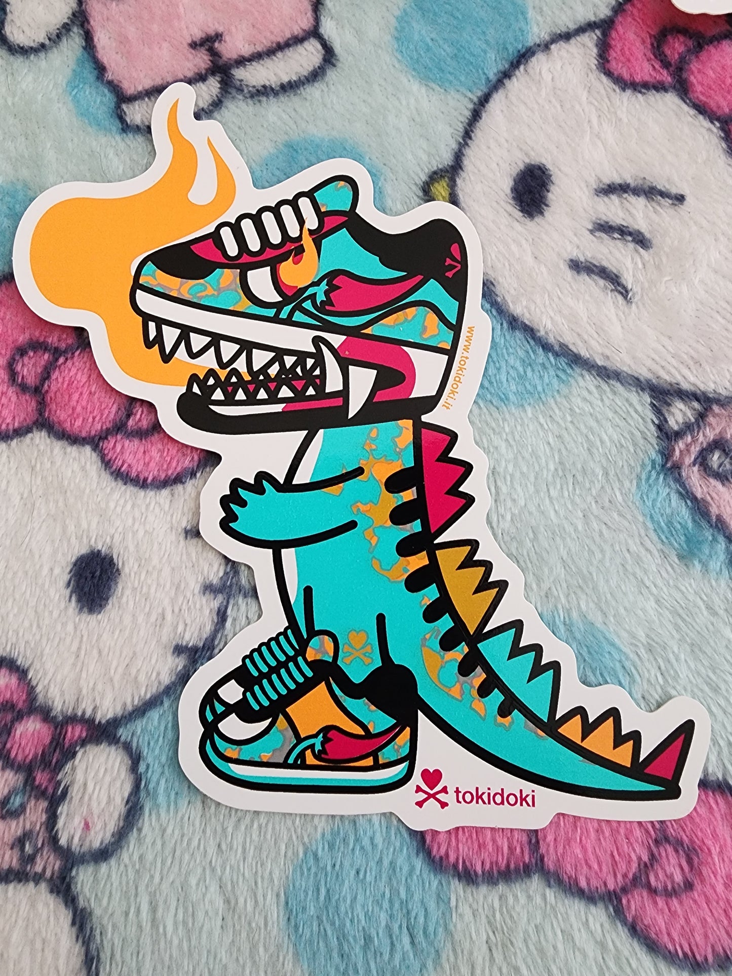 Tokidoki Teal King Kix Sticker