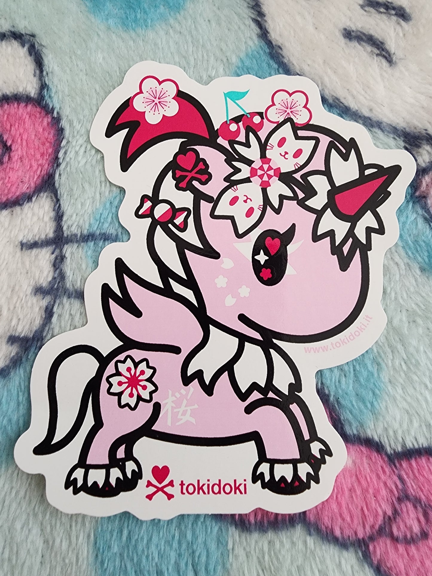 Tokidoki Unicorno Cherry Blossom Sticker