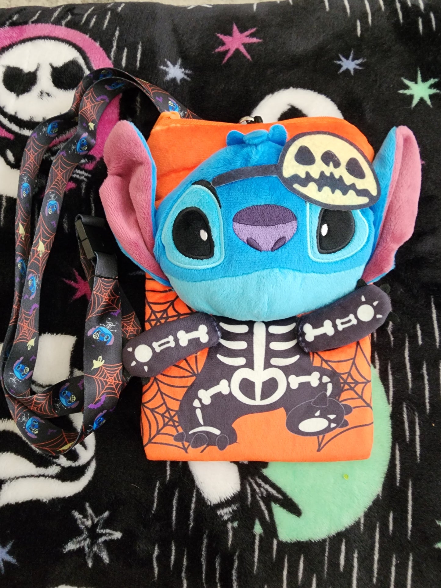 Disney Stitch Halloween Plush Lanyard