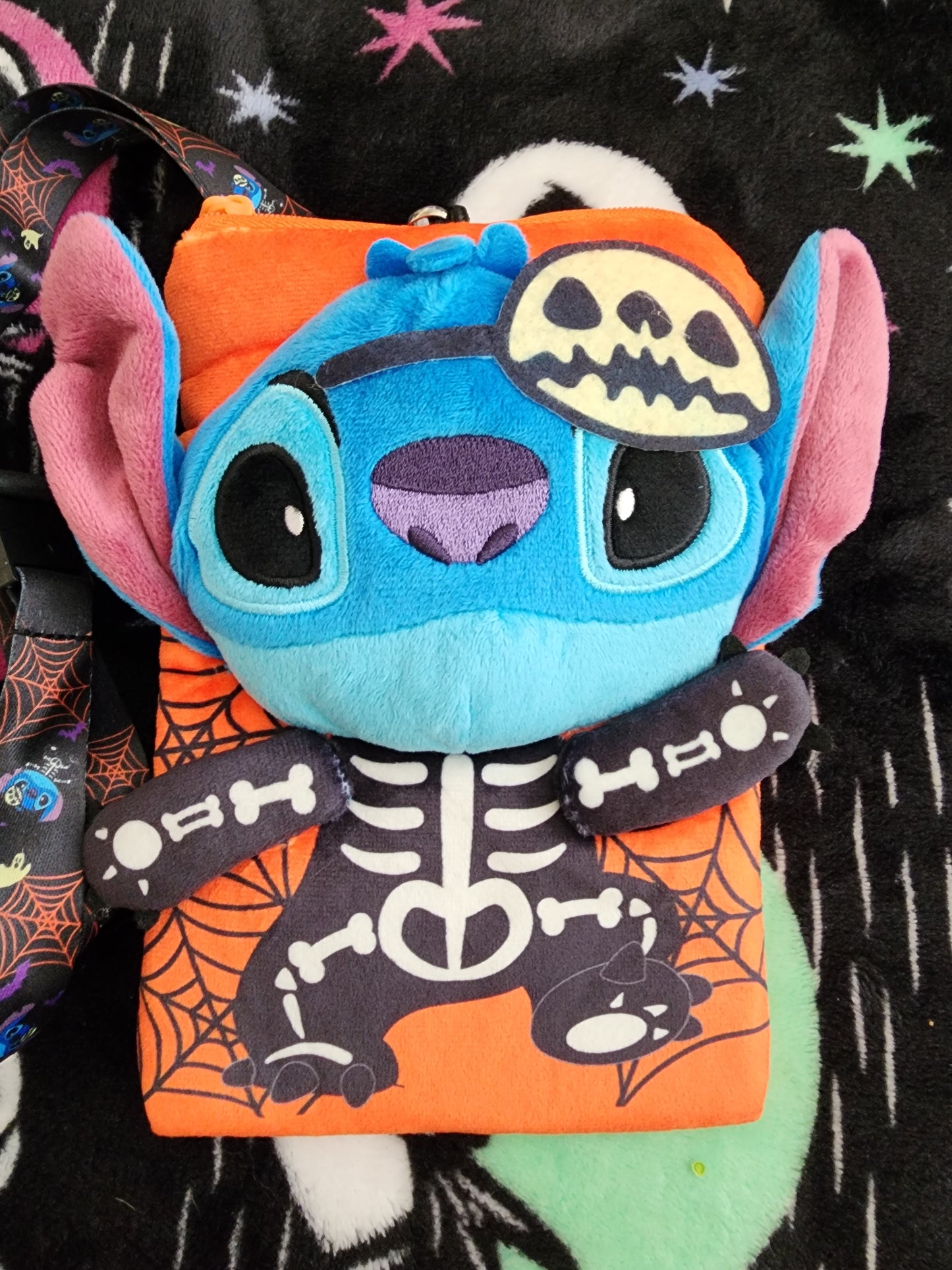 Disney Stitch Halloween Plush Lanyard