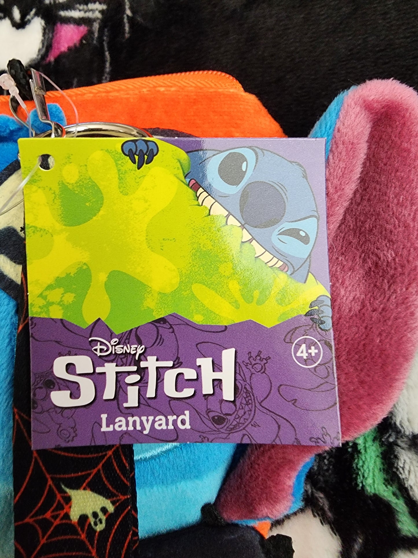 Disney Stitch Halloween Plush Lanyard