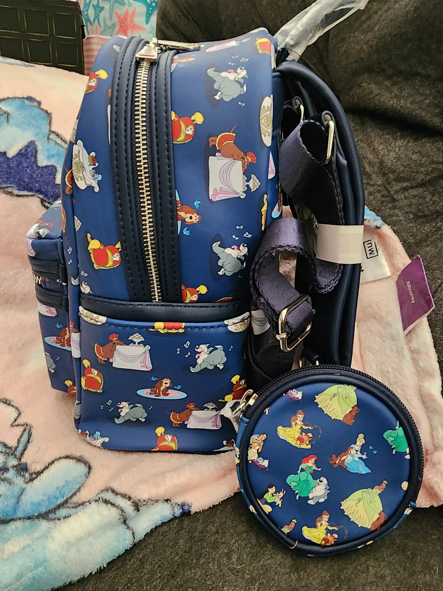 Little Disney Princess Dogs Backpack with Matching Coin Purse