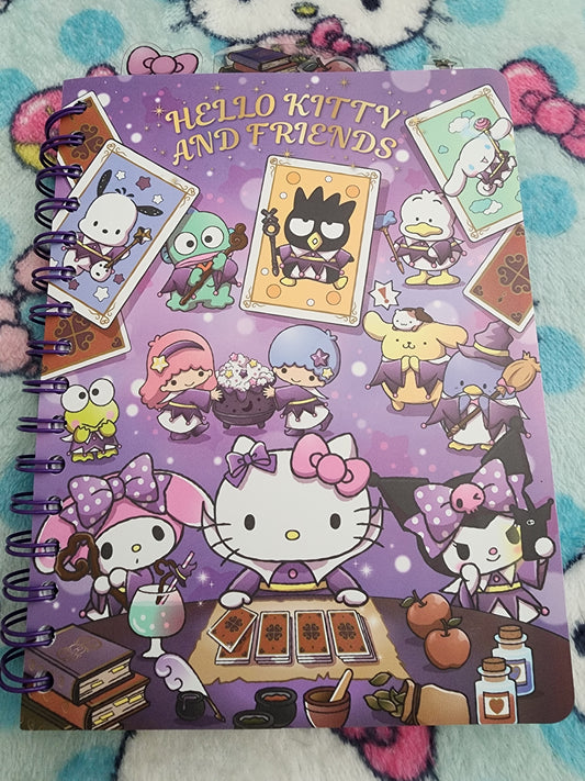 Hello Kitty and Friends Magic Card Tabbed Notebook