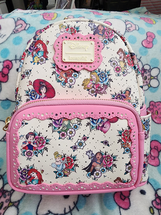 Loungefly Disney Princess Tattoo Backpack