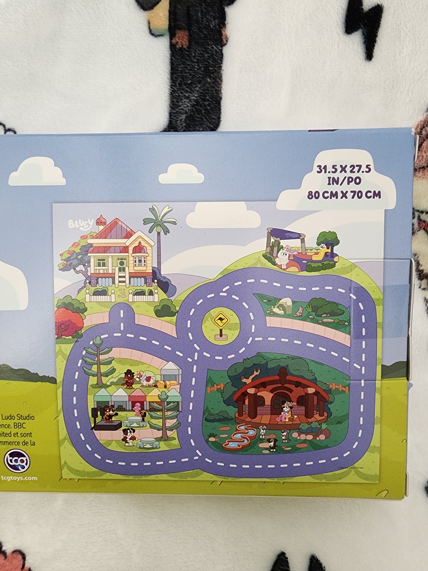 Bluey Kids Play Mat Plus a Bluey Car