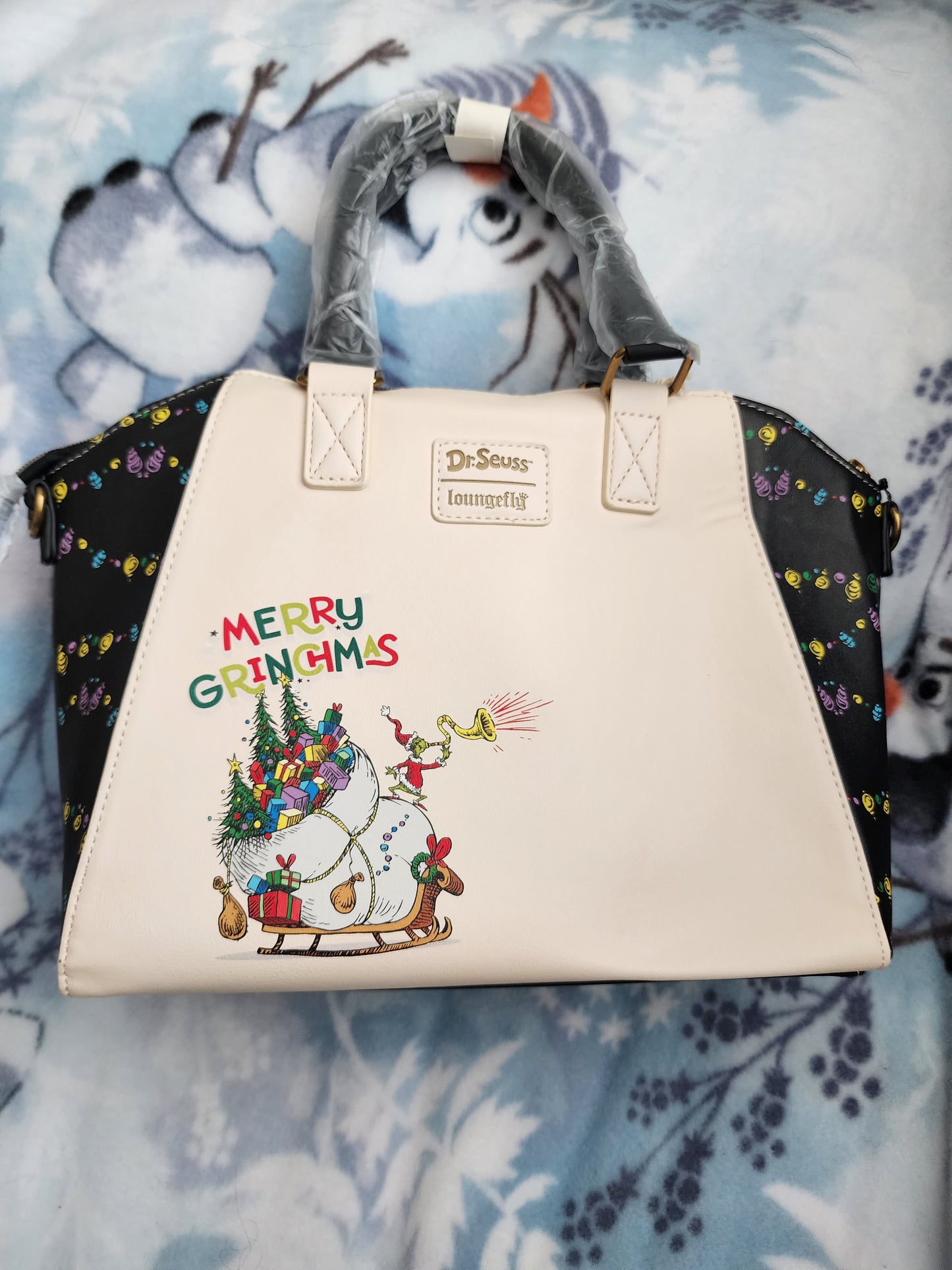 Loungefly Dr. Seuss Grinch Christmas Wreath Handbag