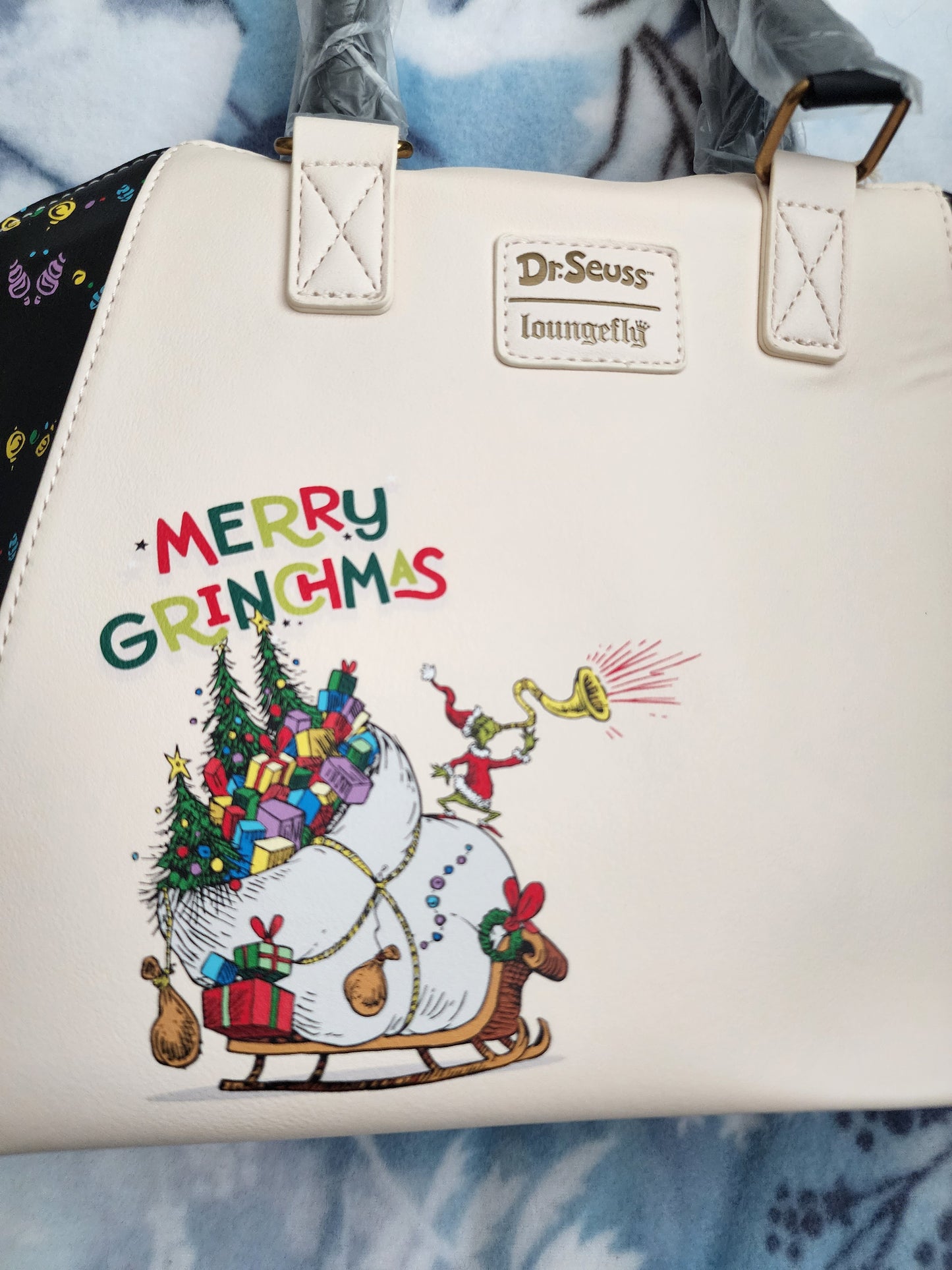 Loungefly Dr. Seuss Grinch Christmas Wreath Handbag