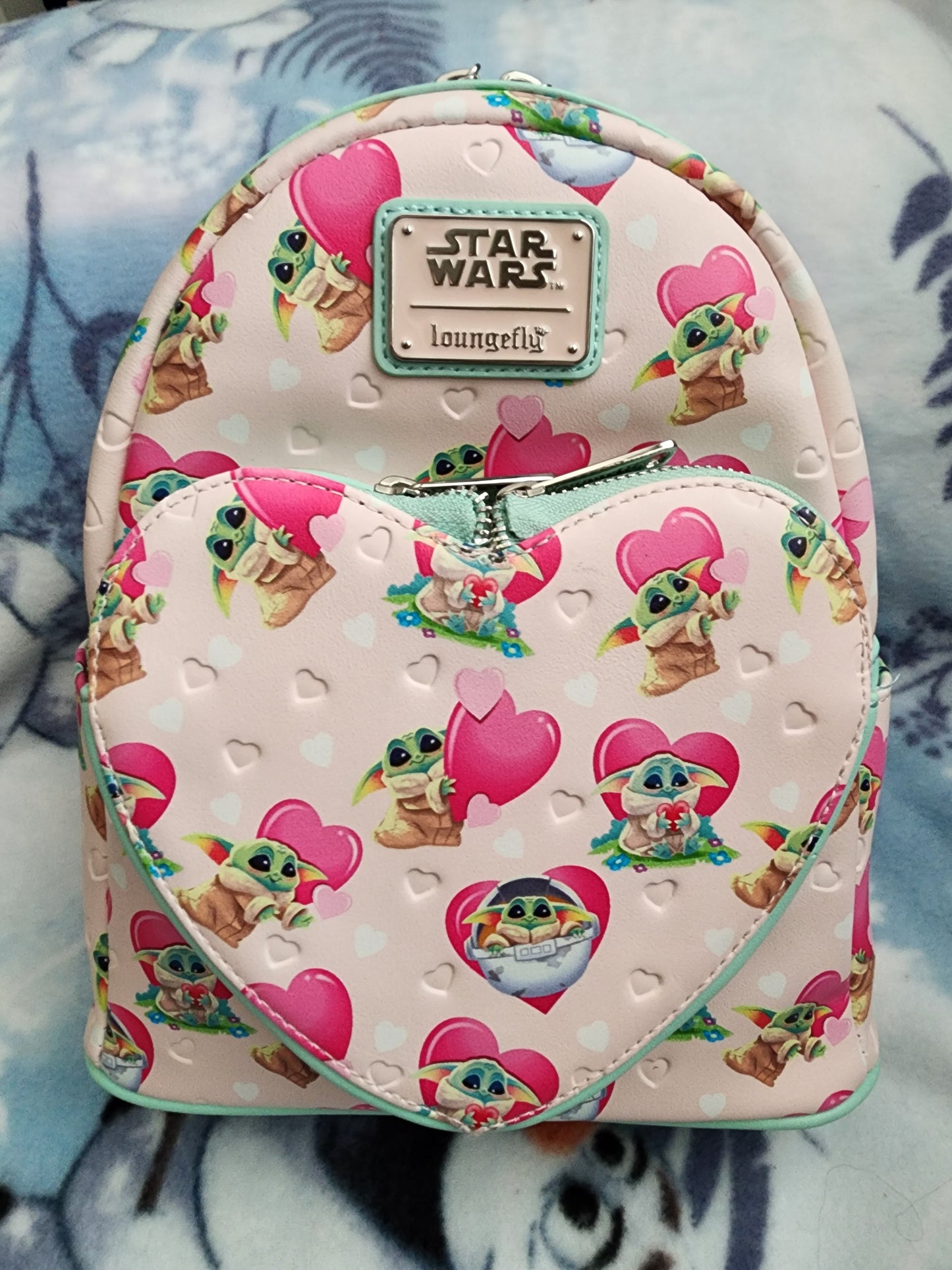 Loungefly Star Wars Baby Yoda Hearts Backpack