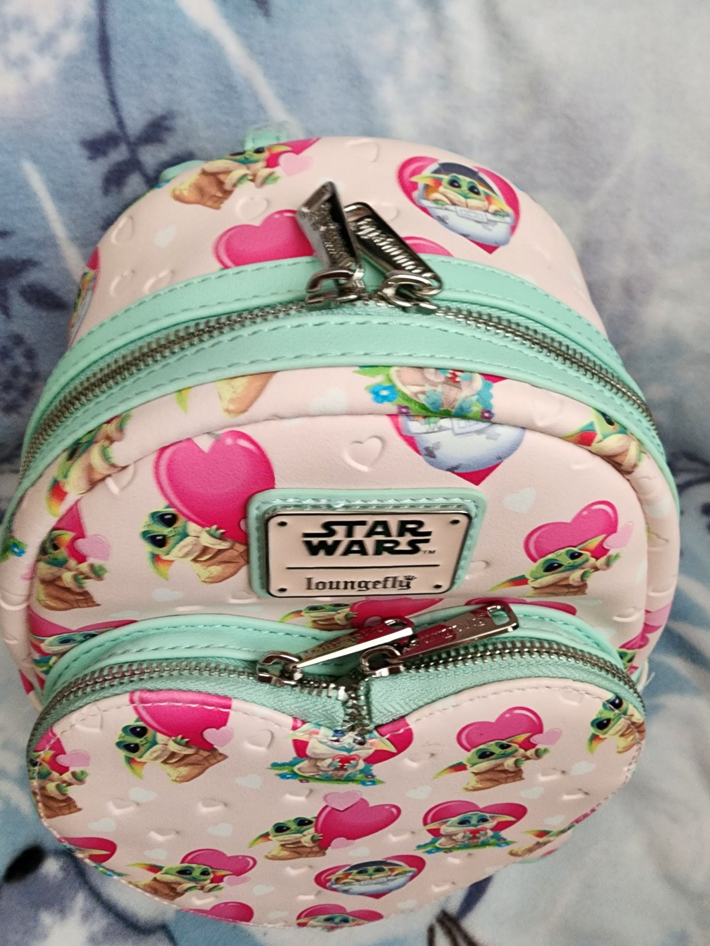 Loungefly Star Wars Baby Yoda Hearts Backpack