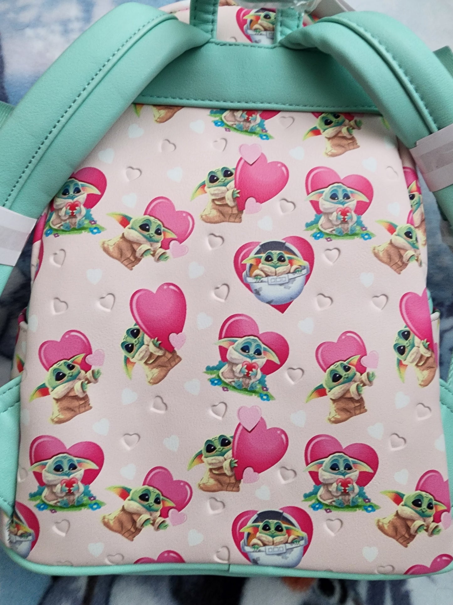 Loungefly Star Wars Baby Yoda Hearts Backpack