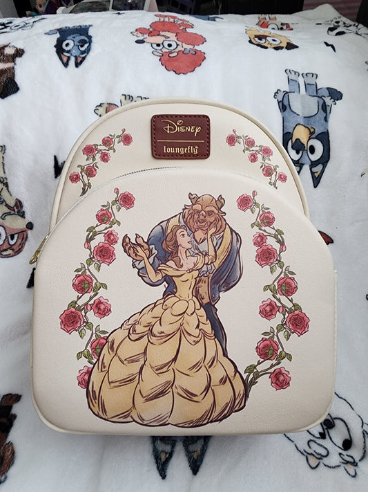 Loungefly Disney Beauty and the Beast Roses Backpack