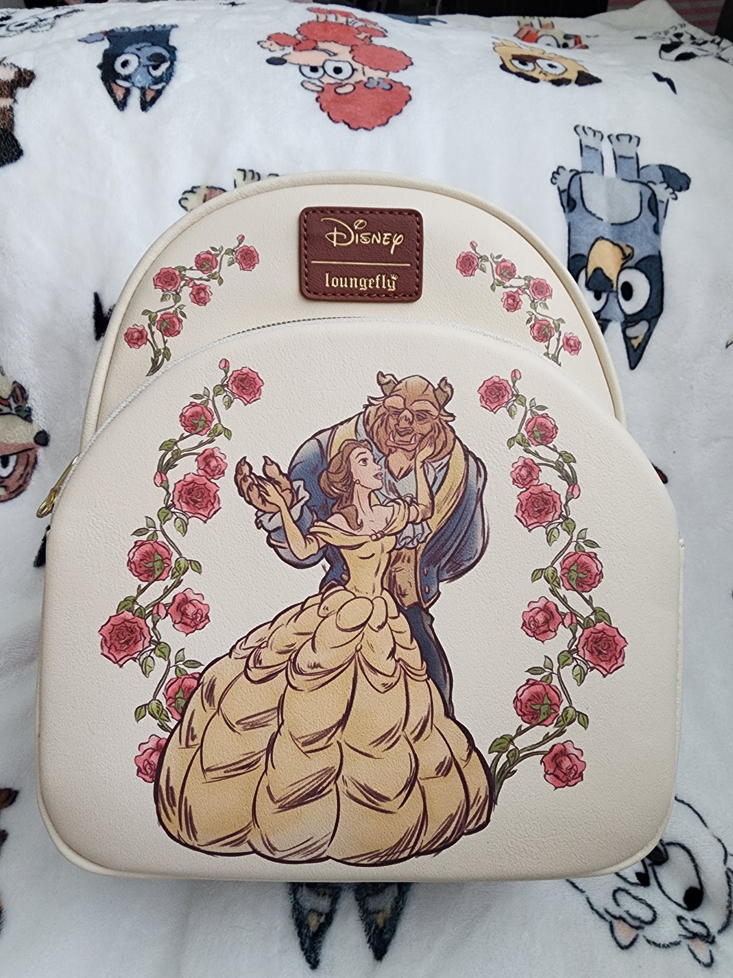 Loungefly Disney Beauty and the Beast Roses Backpack
