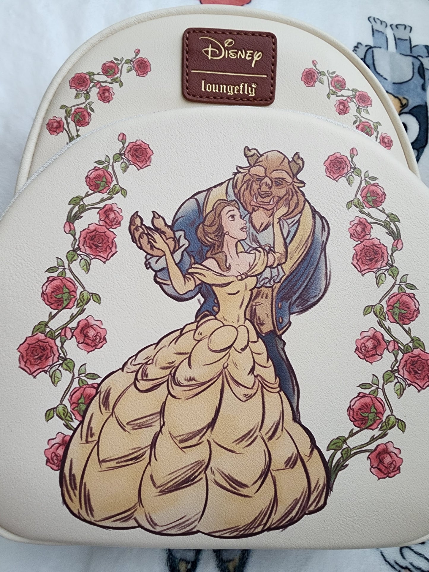 Loungefly Disney Beauty and the Beast Roses Backpack