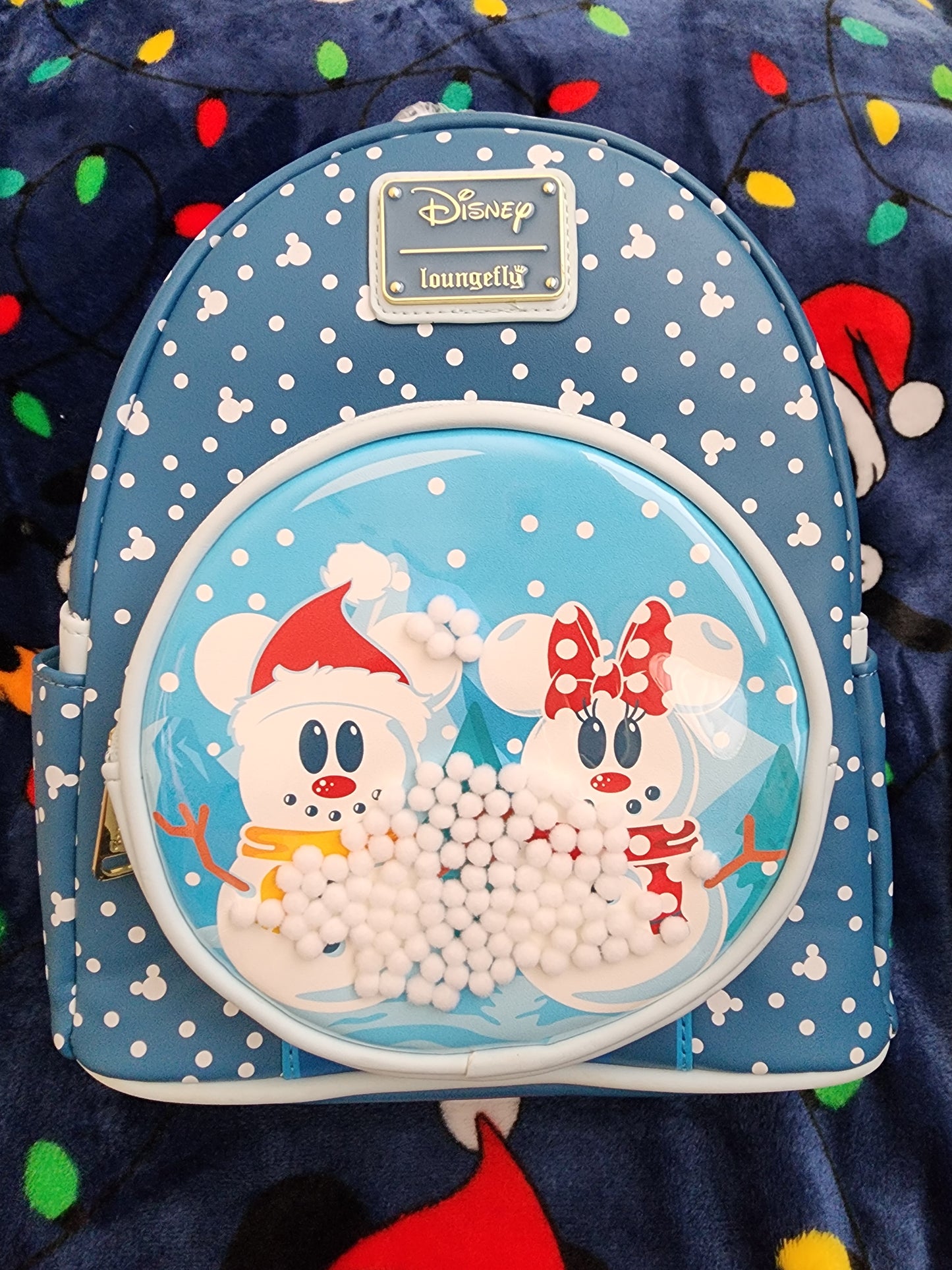 Loungefly Disney Mickey & Minnie Snowmen Backpack
