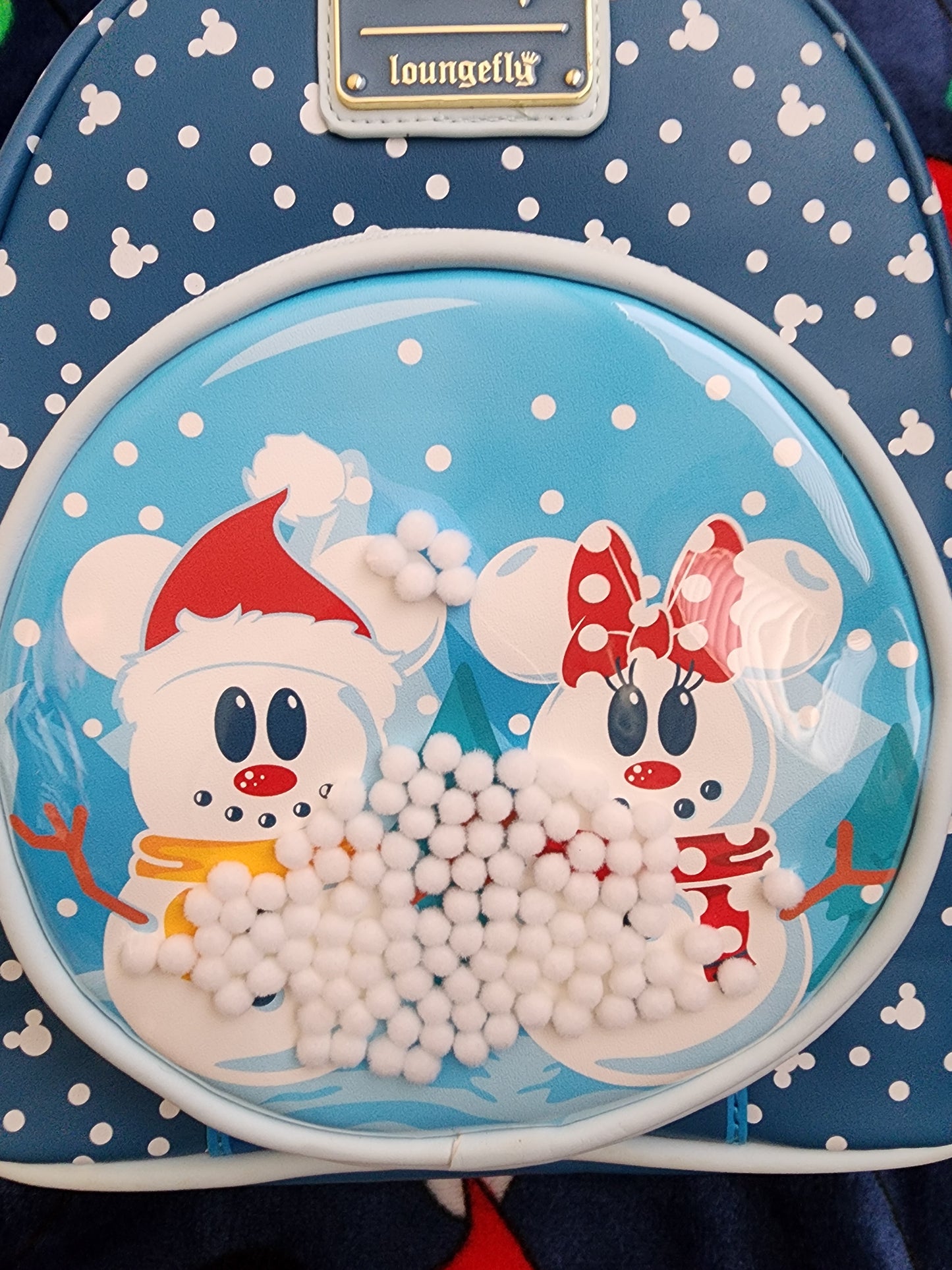 Loungefly Disney Mickey & Minnie Snowmen Backpack